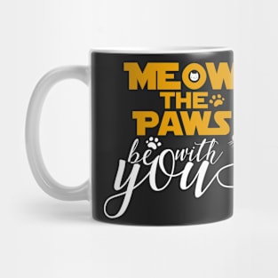 Meow The Paws be With You Dark side Mug